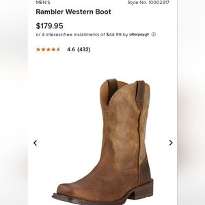 Men's Ariat Suede/Leather Boots